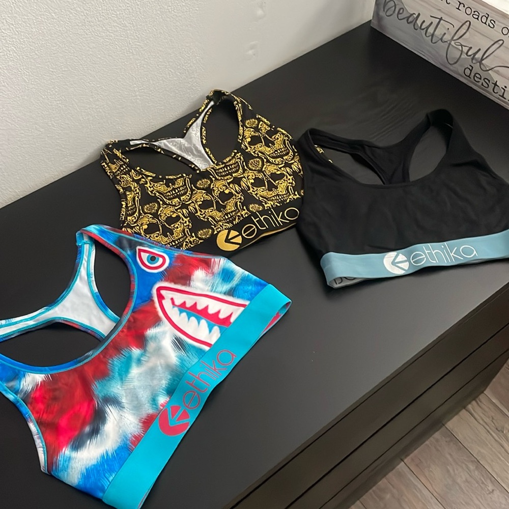 Bundle! 3 Medium Ethika racerback sports bras.